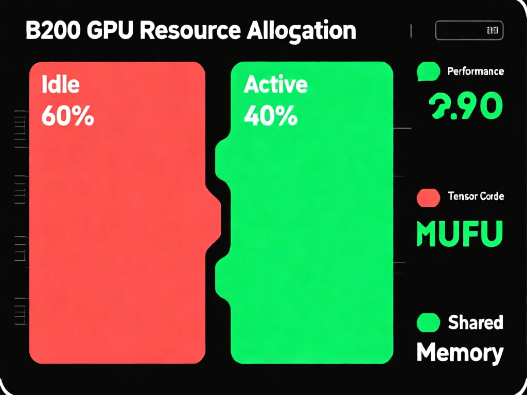 B200 GPU算力浪费：60%的资源为何被闲置？